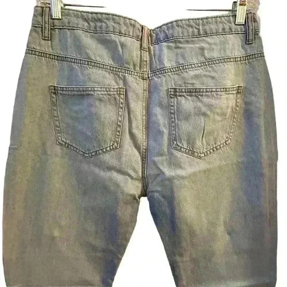 Daisy Street Women's XL High-Waisted Straight Jeans Light Blue Denim - Picture 7 of 8